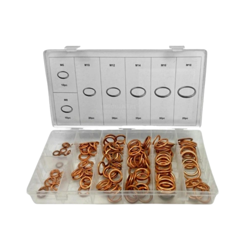 150PCS Copper Crush Washer Assortment