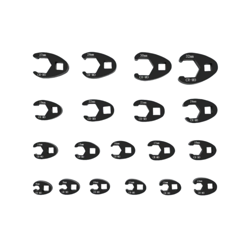 19-teiliger professioneller metrischer Hahnenfußschlüsselsatz