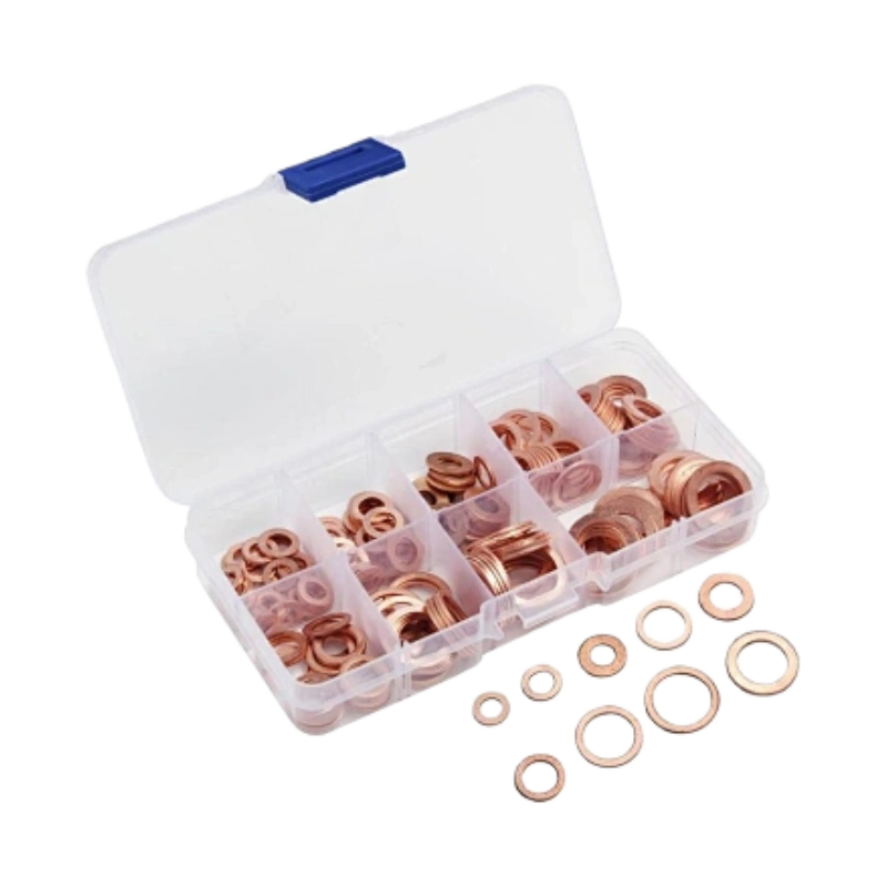 200-teiliges Sortiment an Kupferdichtungen