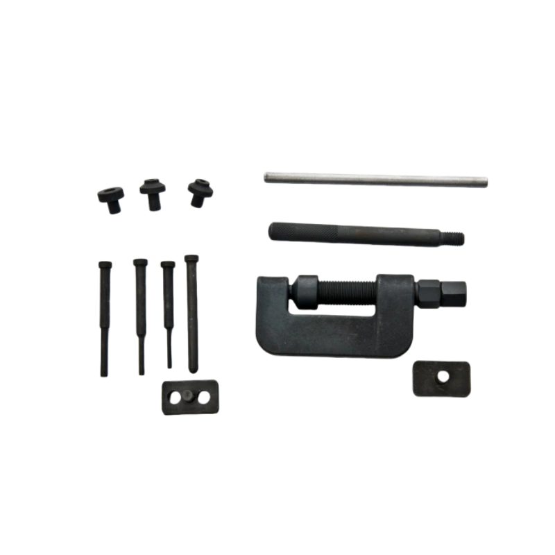 Werkzeugsatz zum Trennen und Nieten von Motorradketten