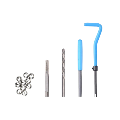 Kit de herramientas de reparación de roscas de 131 piezas