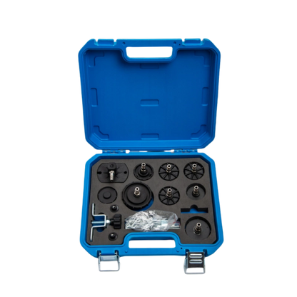 Kit de adaptador de cilindro maestro de purga de freno de 13 piezas