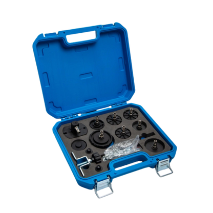 Kit de adaptador de cilindro maestro de purga de freno de 13 piezas
