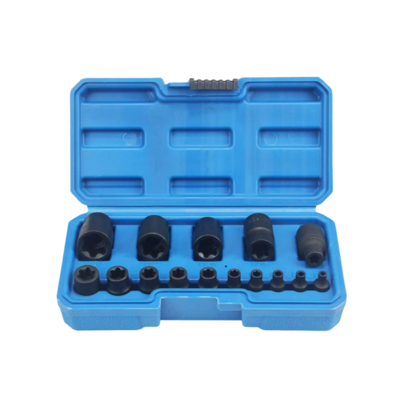 Juego de 15 vasos E-Torx Plus, EP4-EP24, de 6 y 5 puntas, compatibles con Tesla