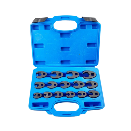 Juego de 15 herramientas con llave de pata de gallo métrica