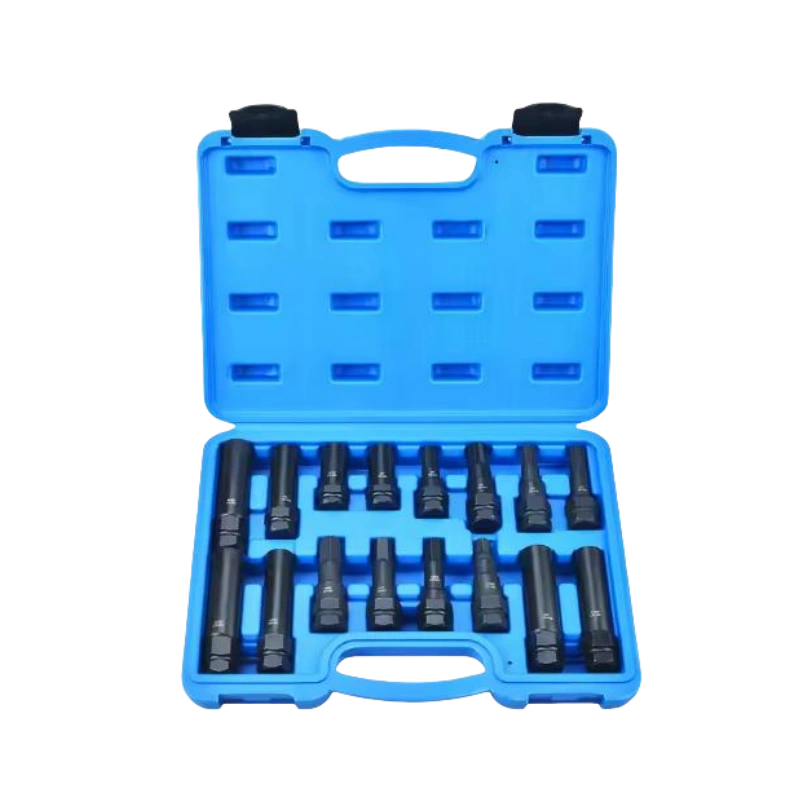 Juego de 16 llaves maestras para tuercas de seguridad: kit de herramientas para quitar llaves de seguridad de ruedas