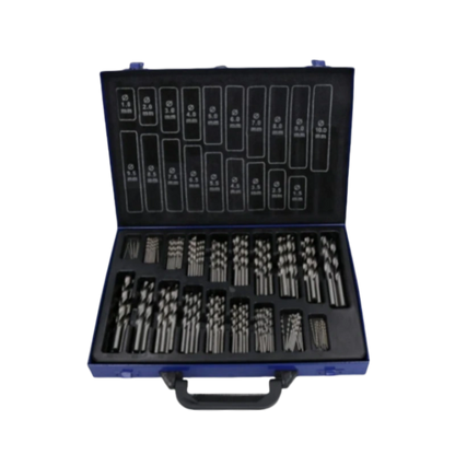 Juego de 170 brocas helicoidales HSS métricas de 1 mm a 10 mm