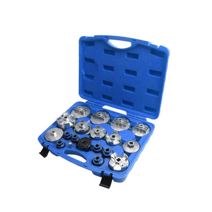 Juego de 19 llaves para tapa de filtro de aceite: filtro de cartucho