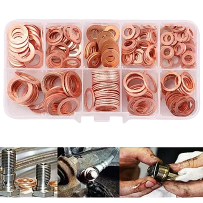200PCS Copper Gaskets Assortment