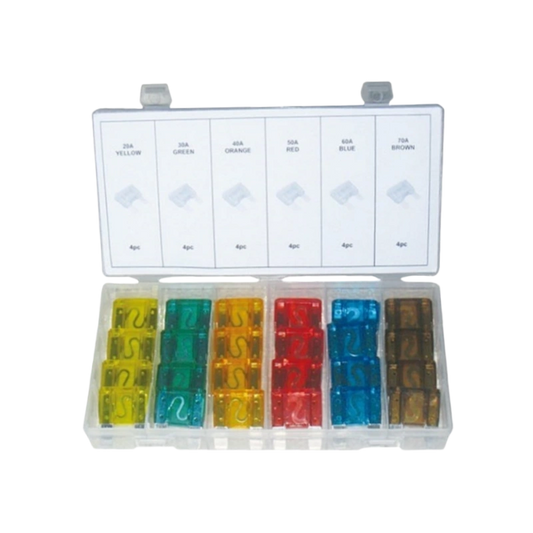 24PCS Maxi Blade Fuse Assortment