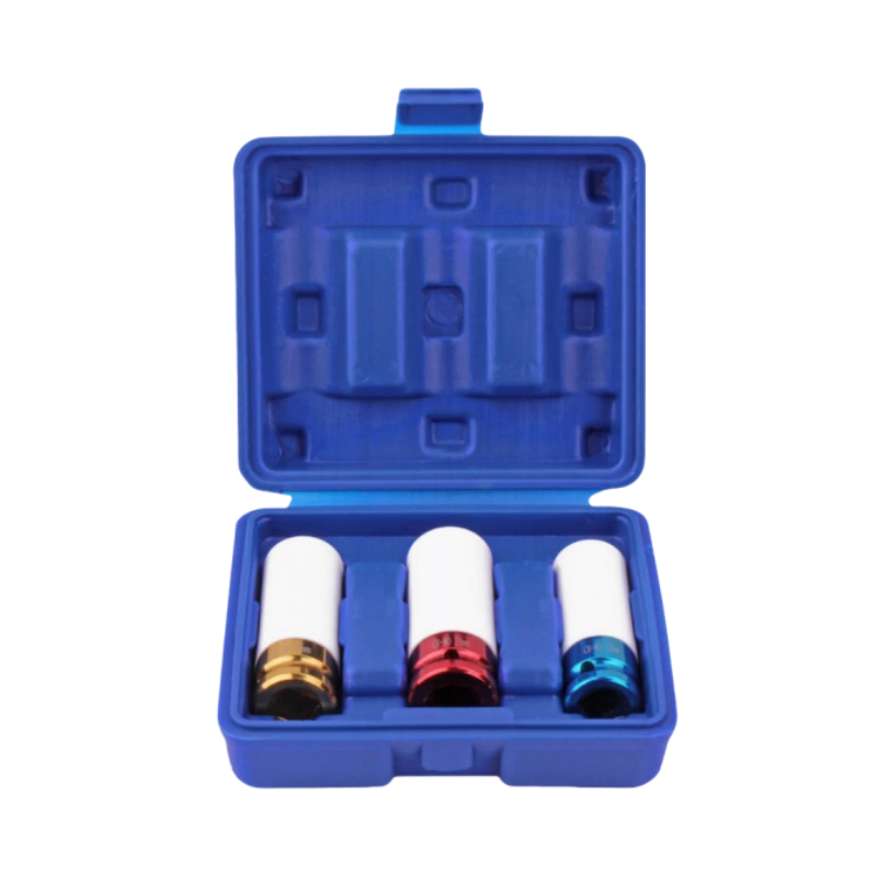 Kit de herramientas de impacto para tuercas de rueda motriz de 3 piezas de 1/2"