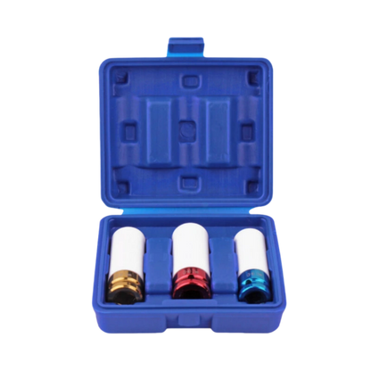 Kit de herramientas de impacto para tuercas de rueda motriz de 3 piezas de 1/2"