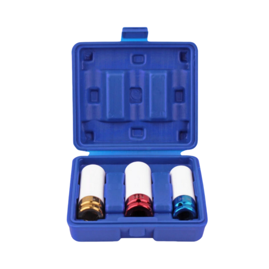 Kit de herramientas de impacto para tuercas de rueda motriz de 3 piezas de 1/2"