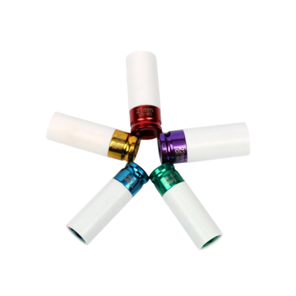 Kit de 5 herramientas de impacto para tuercas de rueda motriz de 1/2"