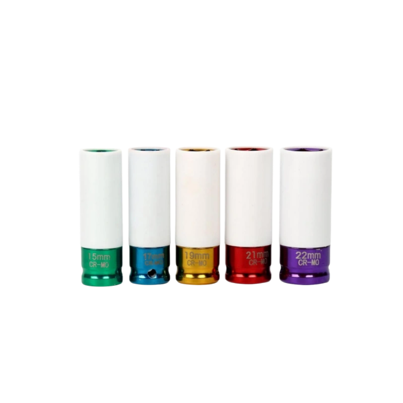 Kit de 5 herramientas de impacto para tuercas de rueda motriz de 1/2"