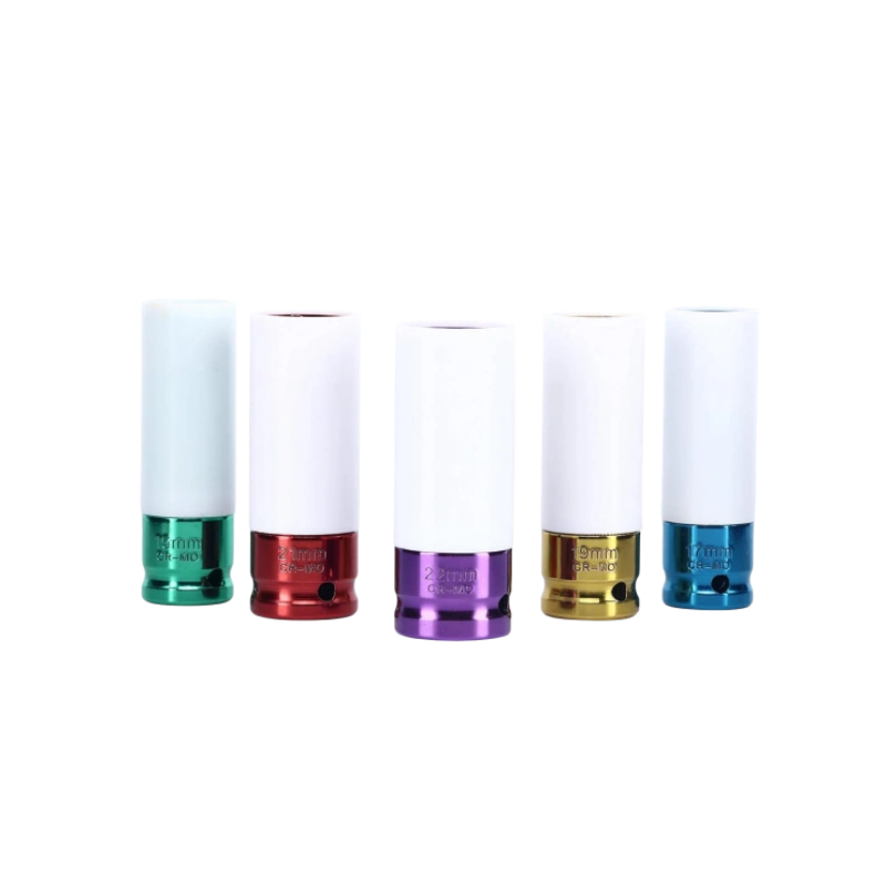 Kit de 5 herramientas de impacto para tuercas de rueda motriz de 1/2"