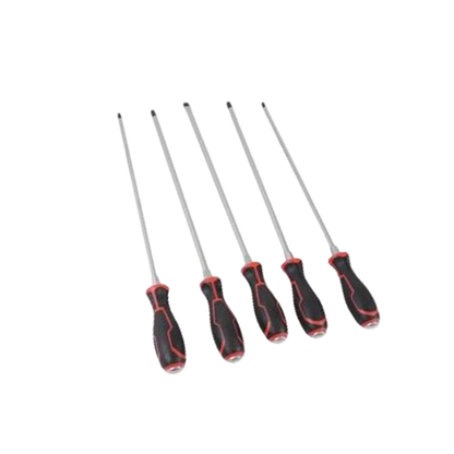 5 destornilladores extra largos de 450 mm