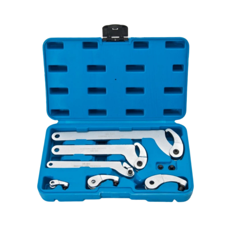 8PCS Adjustable Hook Wrench Set