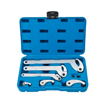 8PCS Adjustable Hook Wrench Set