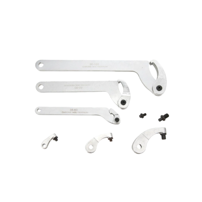 8PCS Adjustable Hook Wrench Set