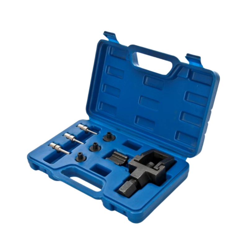 Kit de herramientas para cortar cadenas, dividir eslabones y remachar cadenas de motocicletas compatible con tamaños de cadena 520, 525, 530 y 532