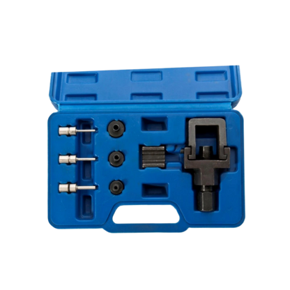 Kit de herramientas para cortar cadenas, dividir eslabones y remachar cadenas de motocicletas compatible con tamaños de cadena 520, 525, 530 y 532