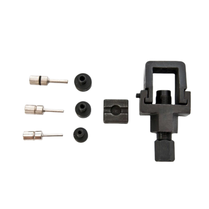 Kit de herramientas para cortar cadenas, dividir eslabones y remachar cadenas de motocicletas compatible con tamaños de cadena 520, 525, 530 y 532