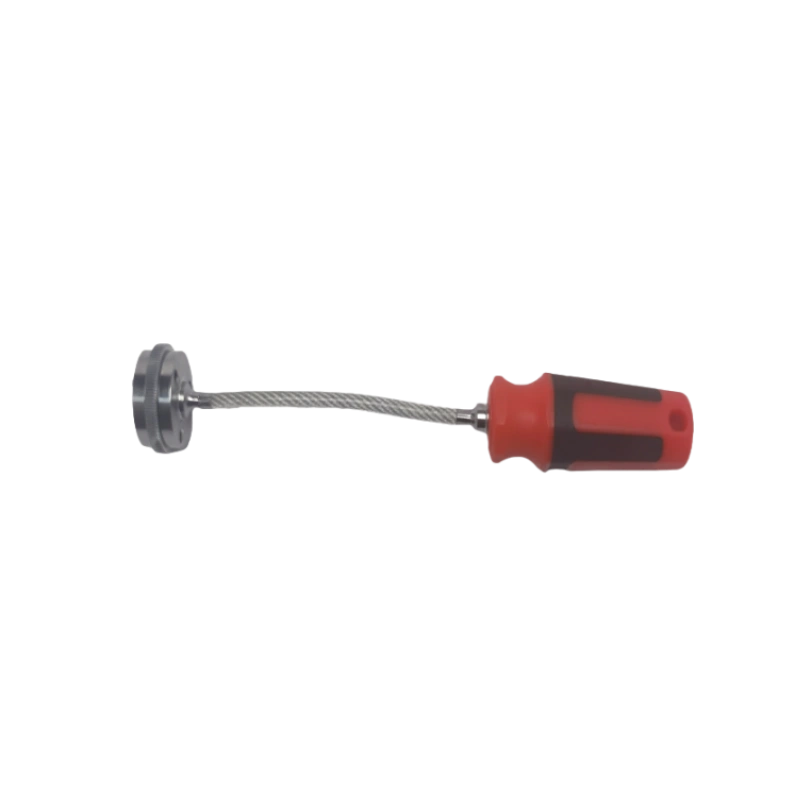 Llave de tapón de drenaje de aceite magnética fuerte, herramienta de extracción de tornillo de drenaje anti-escaldaduras, 1 pieza