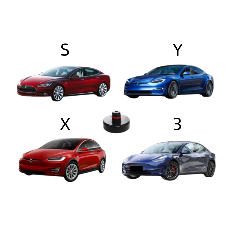 Adaptador de gato elevador resistente para Tesla Model 3, Y, S, X: protege la batería y el chasis, incluye caja de almacenamiento